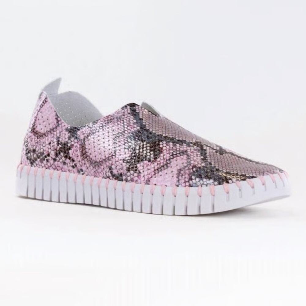 Ilse Jacobsen Tulip Shoes In Lavender Snake pink sz 38